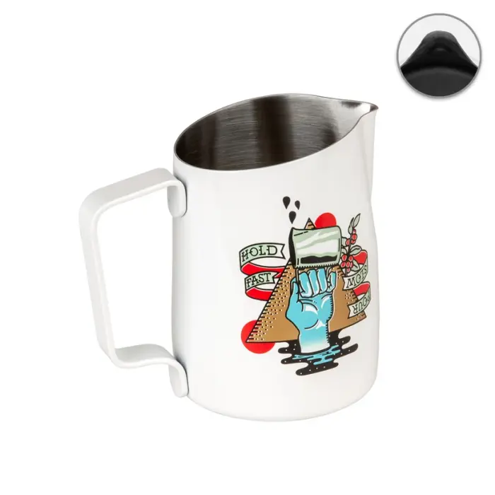 06 Ca đánh sữa mũi tròn - Hold Fast Pour Slow - 450ml